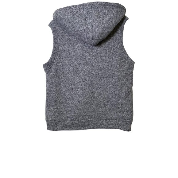 Unbranded Womens XL Gray Vest Sleeveless Hooded Sherpa Lined Zip Front Cozy NEW - Picture 2 of 16